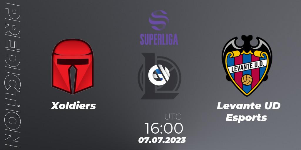 Prognose für das Spiel Xoldiers VS Levante UD Esports. 07.07.2023 at 16:00. LoL - LVP Superliga 2nd Division 2023 Summer