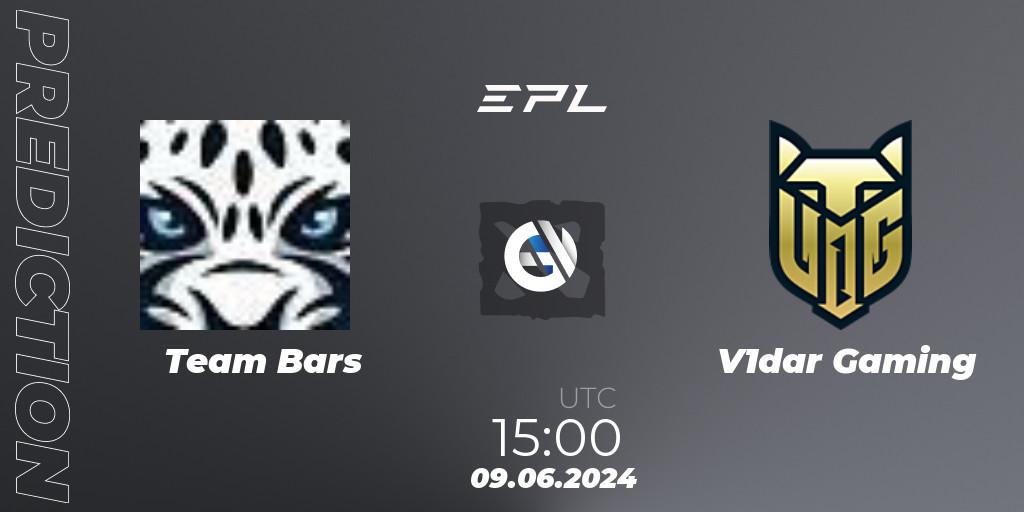 Prognose für das Spiel Team Bars VS V1dar Gaming. 09.06.2024 at 15:00. Dota 2 - European Pro League Season 19: Division 2