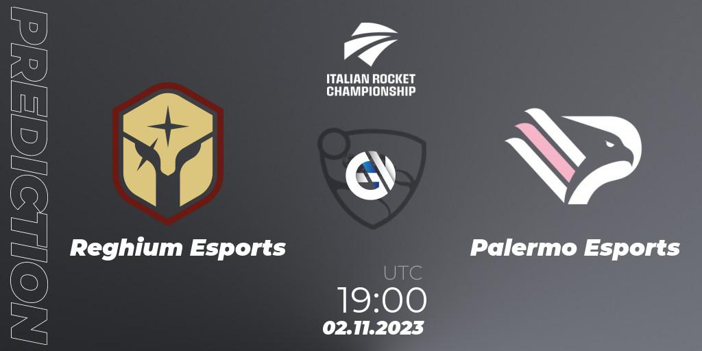 Prognose für das Spiel Reghium Esports VS Palermo Esports. 02.11.2023 at 19:00. Rocket League - Italian Rocket Championship Season 11Serie A Relegation