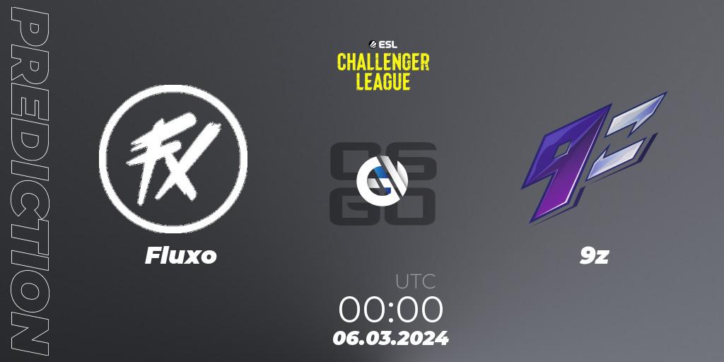 Prognose für das Spiel Fluxo VS 9z. 06.03.24. CS2 (CS:GO) - ESL Challenger League Season 47: South America