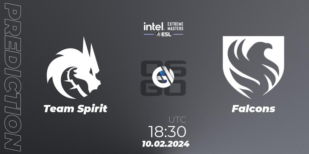Prognose für das Spiel Team Spirit VS Falcons. 10.02.24. CS2 (CS:GO) - IEM Katowice 2024