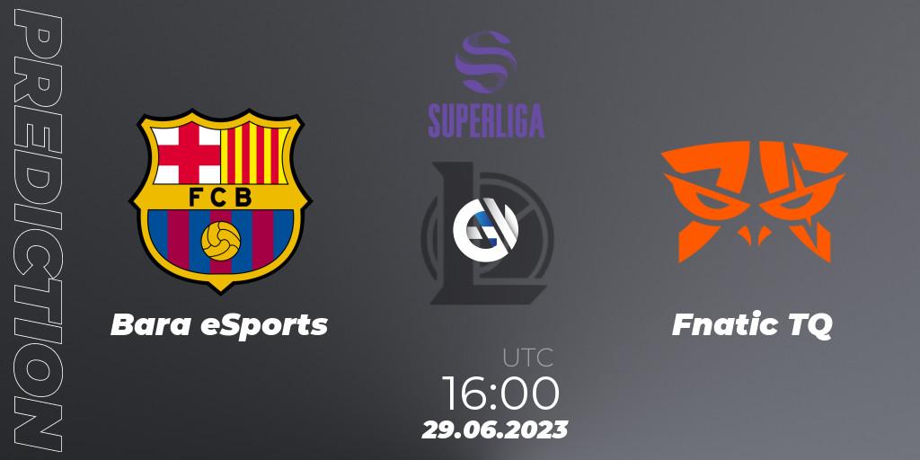 Prognose für das Spiel Barça eSports VS Fnatic TQ. 04.07.2023 at 16:00. LoL - Superliga Summer 2023 - Group Stage