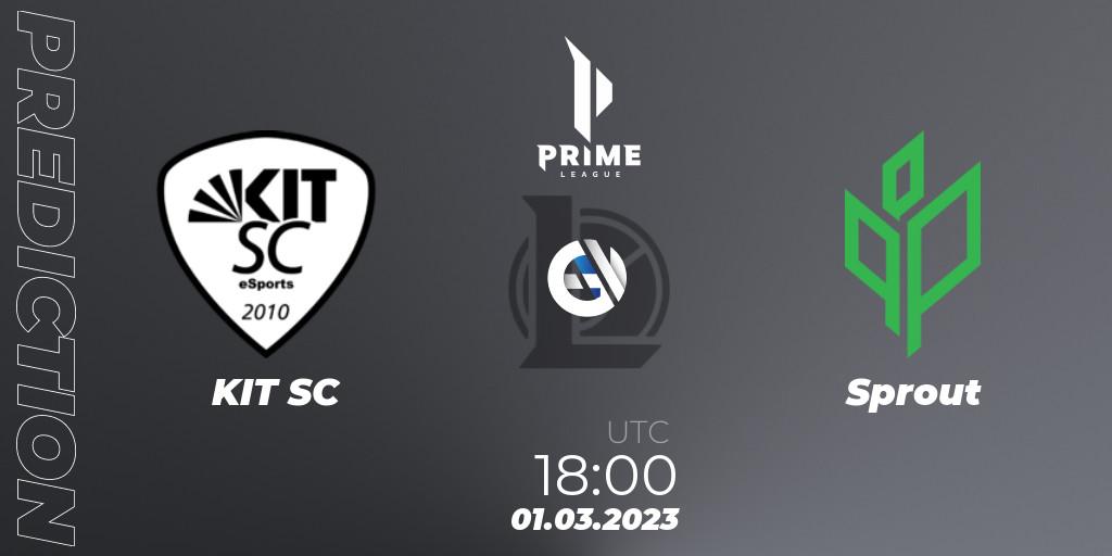 Prognose für das Spiel KIT SC VS Sprout. 01.03.2023 at 18:00. LoL - Prime League 2nd Division Spring 2023 - Group Stage