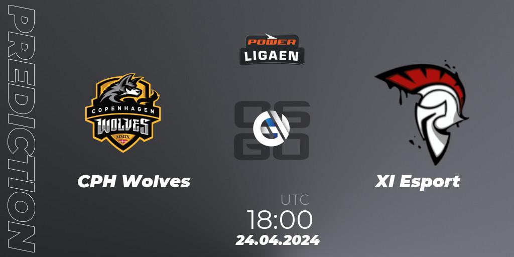 Prognose für das Spiel CPH Wolves VS XI Esport. 24.04.24. CS2 (CS:GO) - Dust2.dk Ligaen Season 26