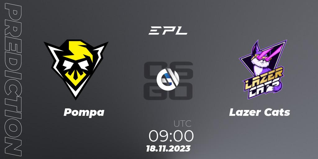 Prognose für das Spiel Pompa VS Lazer Cats. 18.11.23. CS2 (CS:GO) - European Pro League Season 12: Division 2