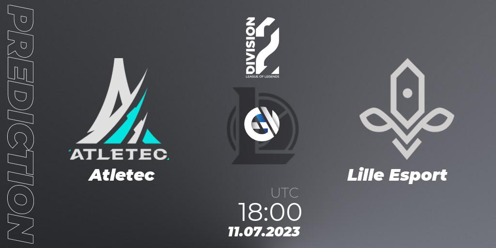 Prognose für das Spiel Atletec VS Lille Esport. 11.07.23. LoL - LFL Division 2 Summer 2023 - Group Stage