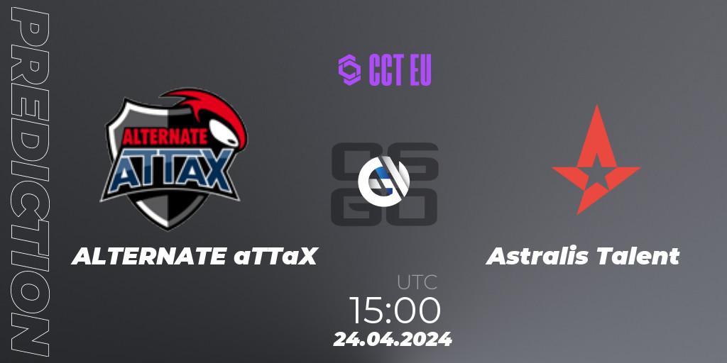 Prognose für das Spiel ALTERNATE aTTaX VS Astralis Talent. 24.04.2024 at 15:00. Counter-Strike (CS2) - CCT Season 2 Europe Series 2 Closed Qualifier