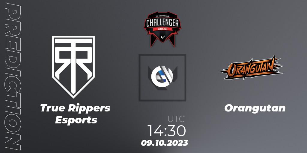 Prognose für das Spiel True Rippers Esports VS Orangutan. 12.10.2023 at 11:00. VALORANT - TEC Challenger Series 10