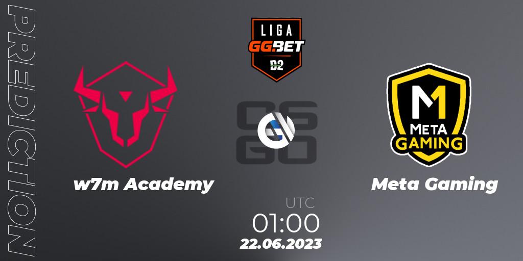 Prognose für das Spiel w7m Academy VS Meta Gaming Brasil. 22.06.23. CS2 (CS:GO) - Dust2 Brasil Liga Season 1