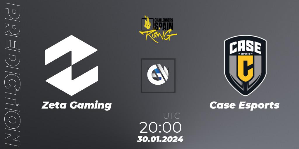 Prognose für das Spiel Zeta Gaming VS Case Esports. 30.01.24. VALORANT - VALORANT Challengers 2024 Spain: Rising Split 1
