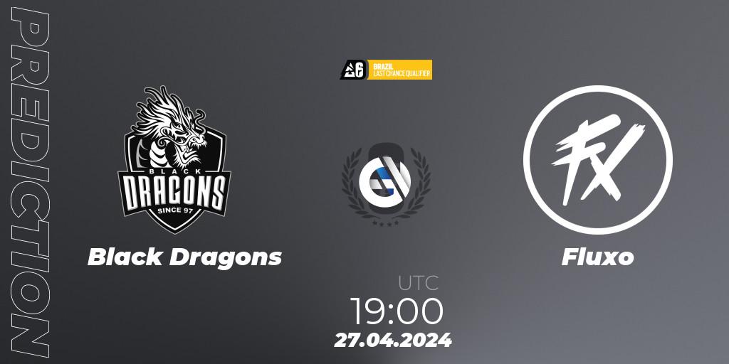 Prognose für das Spiel Black Dragons VS Fluxo. 27.04.24. Rainbow Six - Brazil League 2024 - Stage 1: Last Chance Qualifier