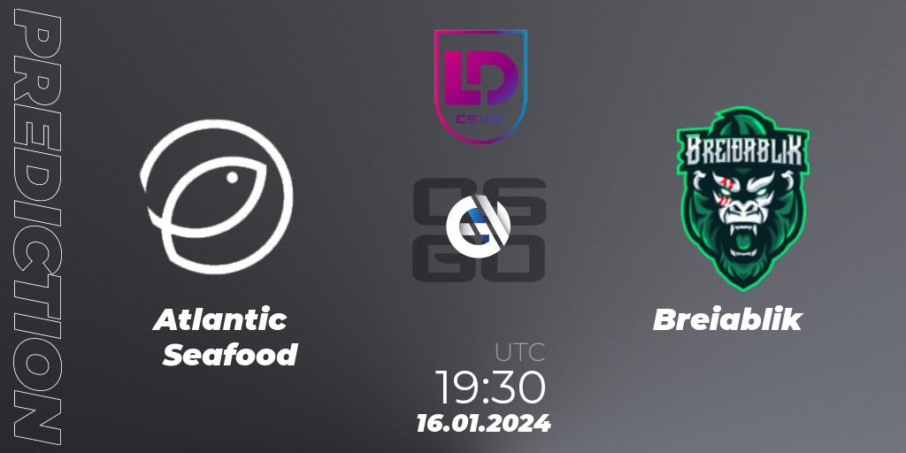 Prognose für das Spiel Atlantic Seafood VS Breiðablik. 16.01.24. CS2 (CS:GO) - Icelandic Esports League Season 8: Regular Season