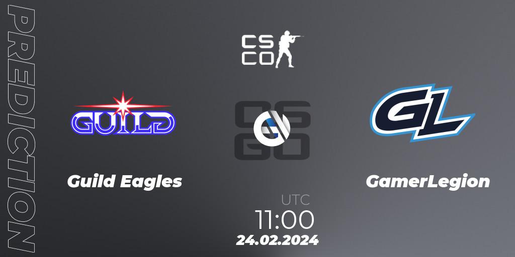 Prognose für das Spiel Guild Eagles VS GamerLegion. 24.02.24. CS2 (CS:GO) - PGL CS2 Major Copenhagen 2024 Opening Stage Last Chance Qualifier
