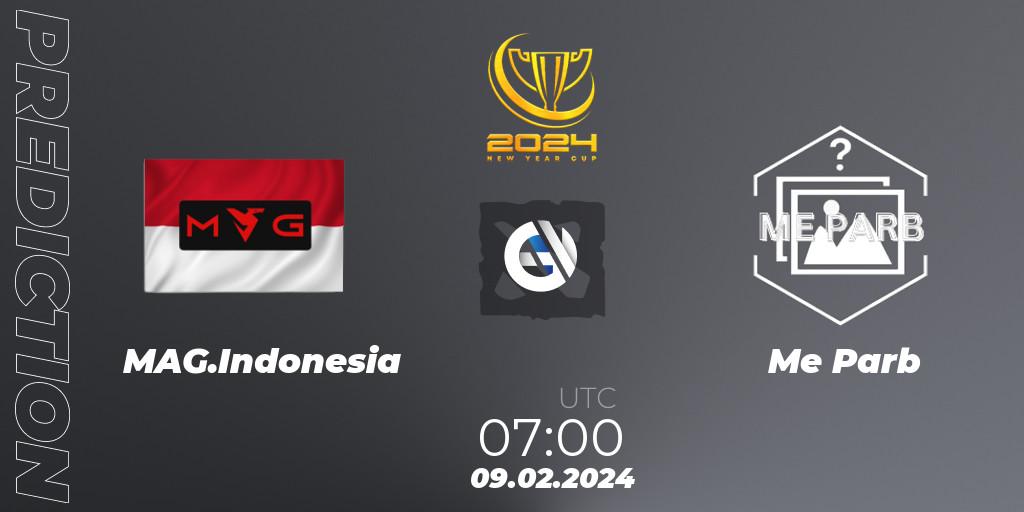 Prognose für das Spiel MAG.Indonesia VS Me Parb. 09.02.2024 at 08:18. Dota 2 - New Year Cup 2024