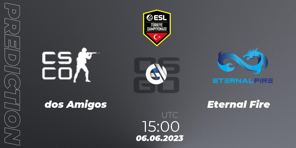 Prognose für das Spiel dos Amigos VS Eternal Fire. 06.06.23. CS2 (CS:GO) - ESL Turkey Championship Season 12