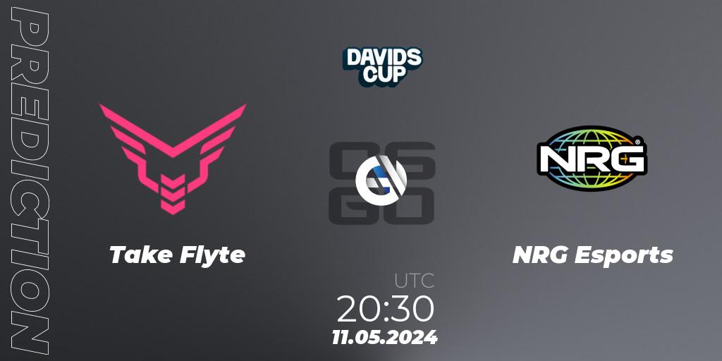 Prognose für das Spiel Take Flyte VS NRG Esports. 11.05.2024 at 20:30. Counter-Strike (CS2) - David's Cup 2024