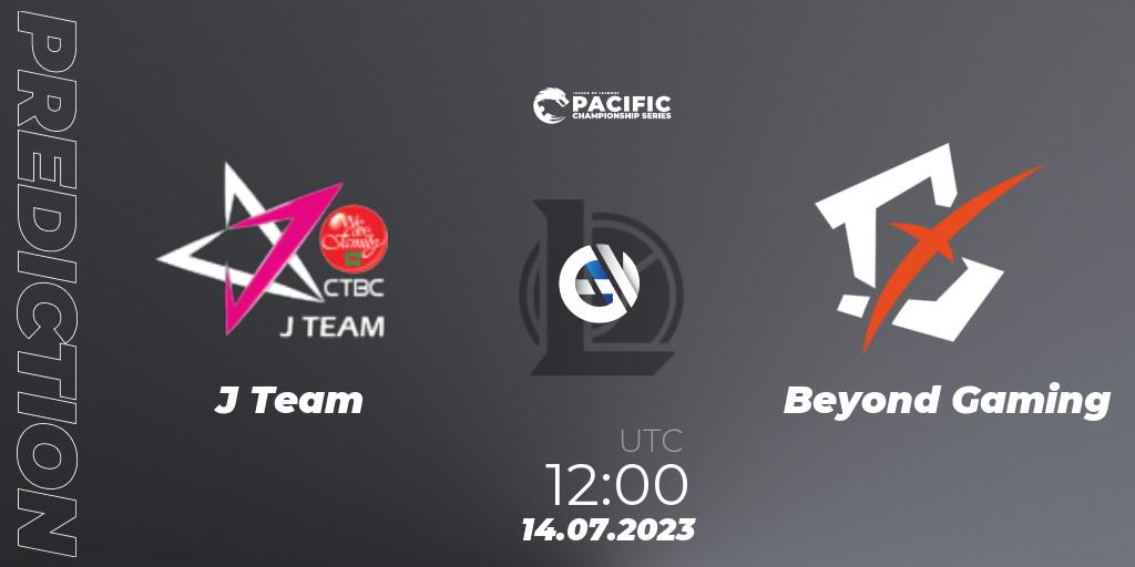 Prognose für das Spiel J Team VS Beyond Gaming. 14.07.2023 at 12:00. LoL - PACIFIC Championship series Group Stage