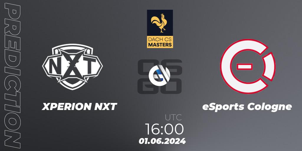 Prognose für das Spiel XPERION NXT VS eSports Cologne. 01.06.2024 at 16:00. Counter-Strike (CS2) - DACH CS Masters Season 1: Division 2