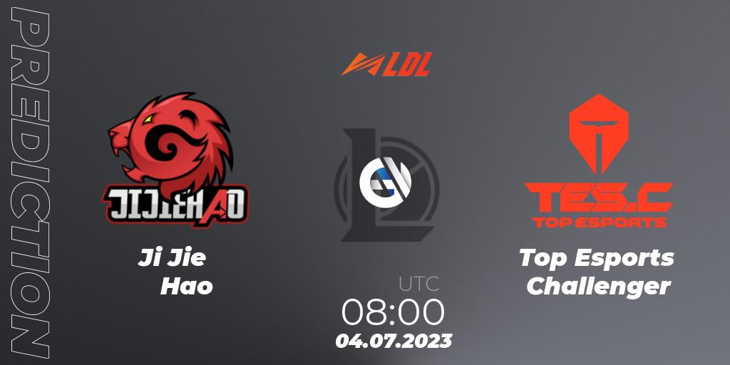 Prognose für das Spiel Ji Jie Hao VS Top Esports Challenger. 04.07.2023 at 09:00. LoL - LDL 2023 - Regular Season - Stage 3