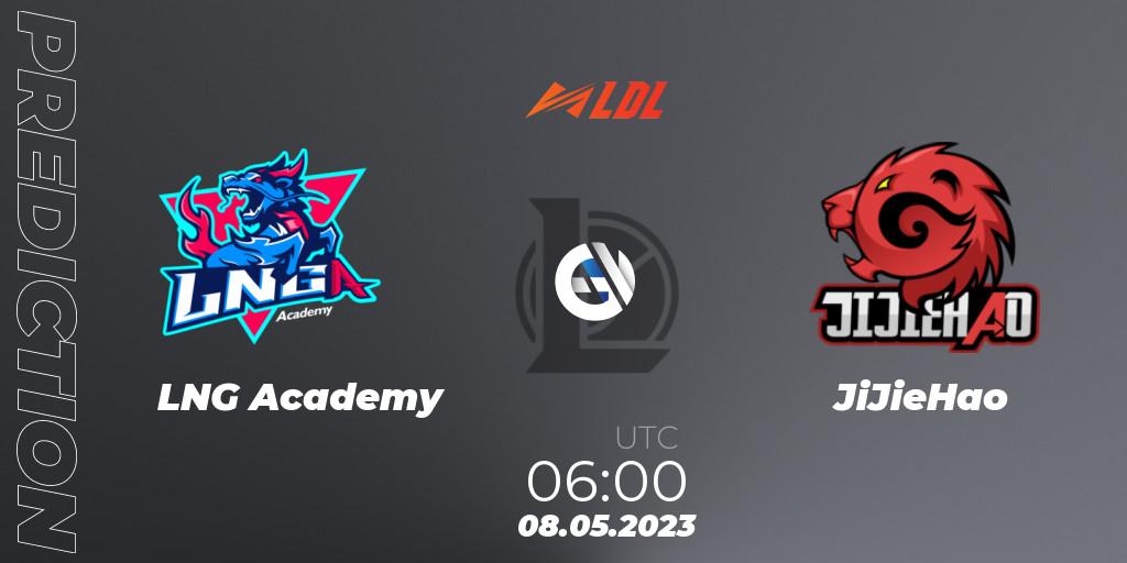 Prognose für das Spiel LNG Academy VS JiJieHao. 08.05.2023 at 06:00. LoL - LDL 2023 - Regular Season - Stage 2