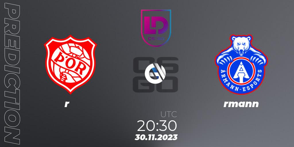 Prognose für das Spiel Þór VS Ármann. 30.11.23. CS2 (CS:GO) - Icelandic Esports League Season 8: Regular Season