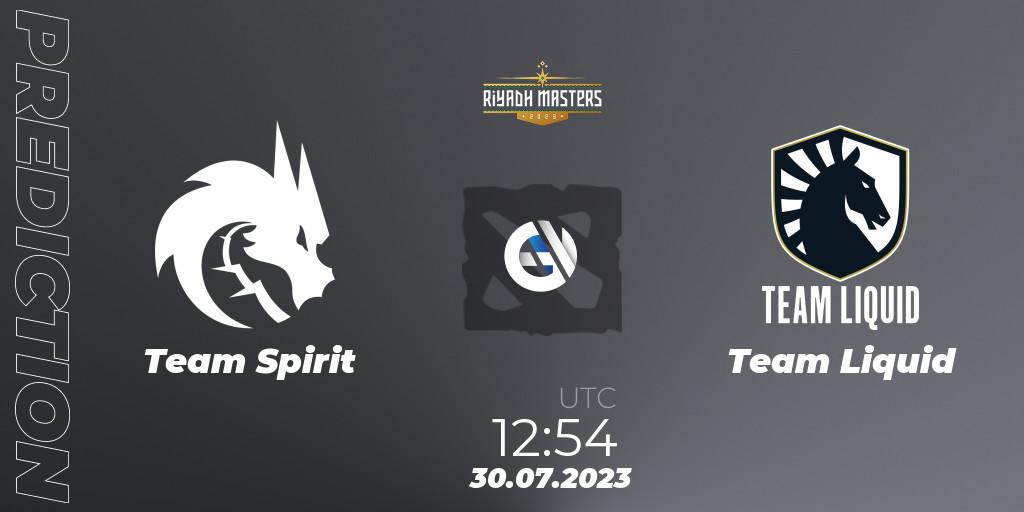 Prognose für das Spiel Team Spirit VS Team Liquid. 30.07.23. Dota 2 - Riyadh Masters 2023
