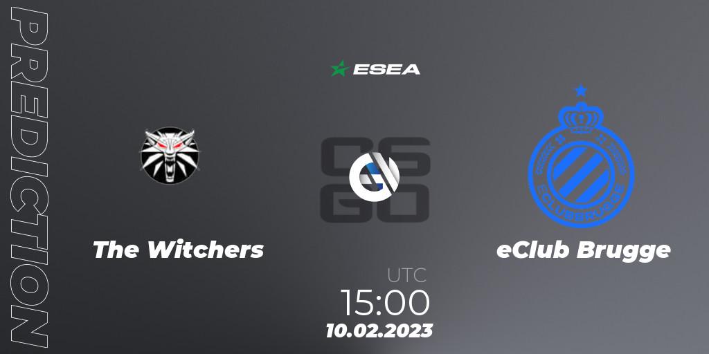 Prognose für das Spiel The Witchers VS eClub Brugge. 10.02.23. CS2 (CS:GO) - ESEA Season 44: Advanced Division - Europe