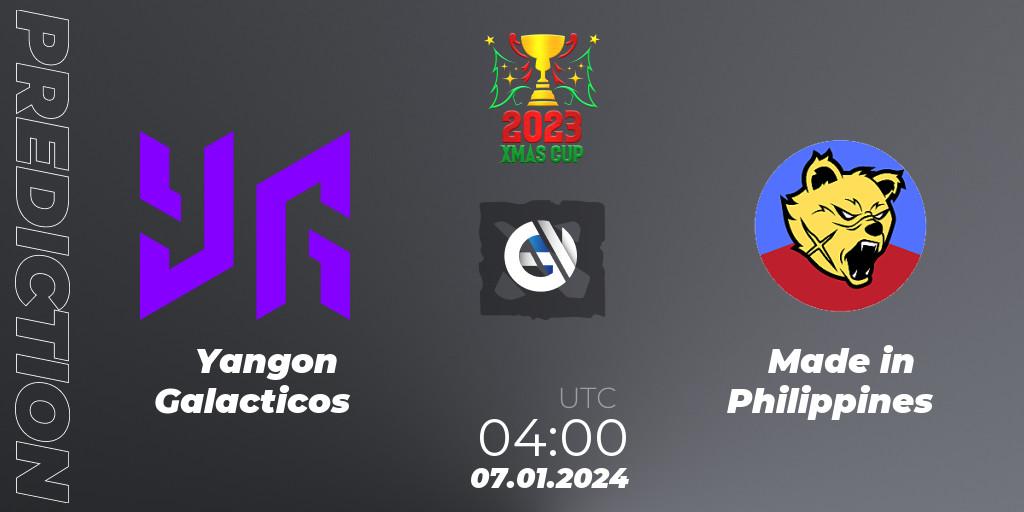 Prognose für das Spiel Yangon Galacticos VS Made in Philippines. 07.01.2024 at 04:05. Dota 2 - Xmas Cup 2023
