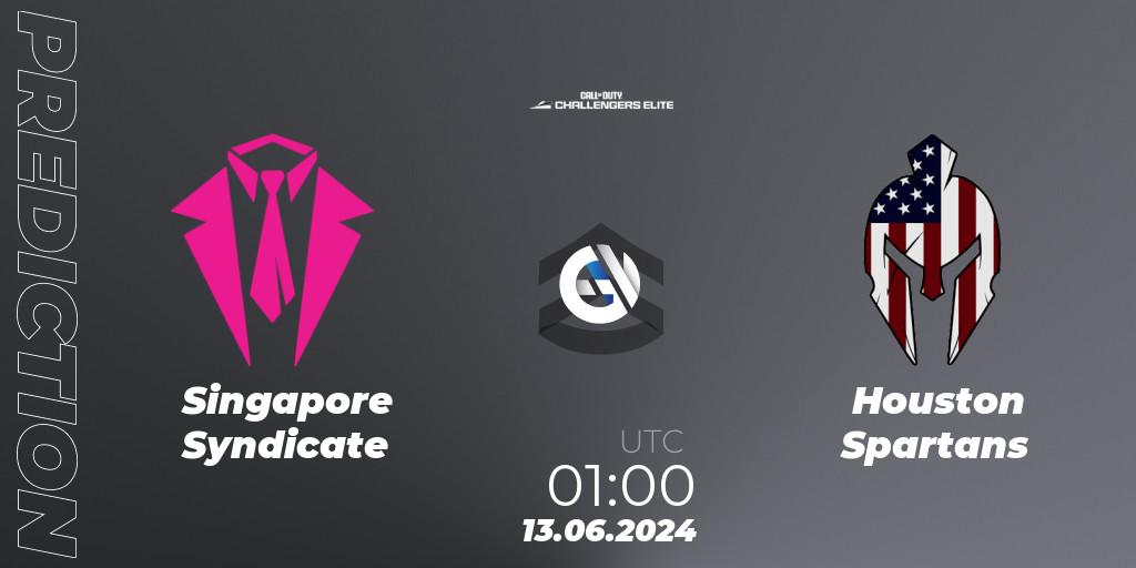 Prognose für das Spiel Singapore Syndicate VS Houston Spartans. 13.06.2024 at 00:00. Call of Duty - Call of Duty Challengers 2024 - Elite 3: NA