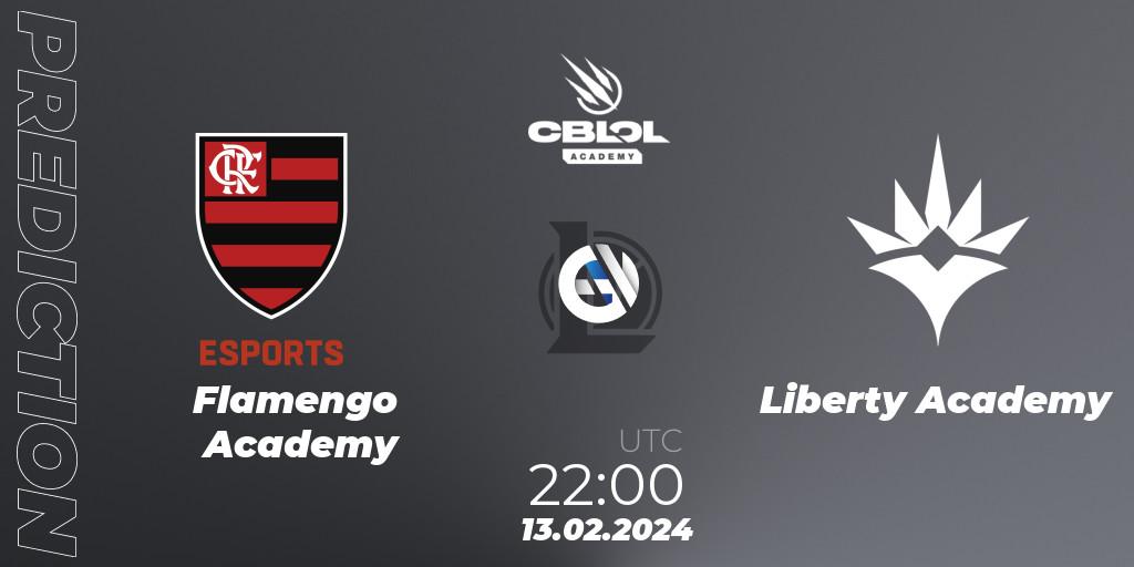 Prognose für das Spiel Flamengo Academy VS Liberty Academy. 13.02.2024 at 22:00. LoL - CBLOL Academy Split 1 2024