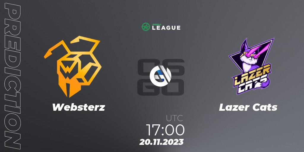 Prognose für das Spiel Websterz VS Lazer Cats. 20.11.23. CS2 (CS:GO) - ESEA Season 47: Advanced Division - Europe