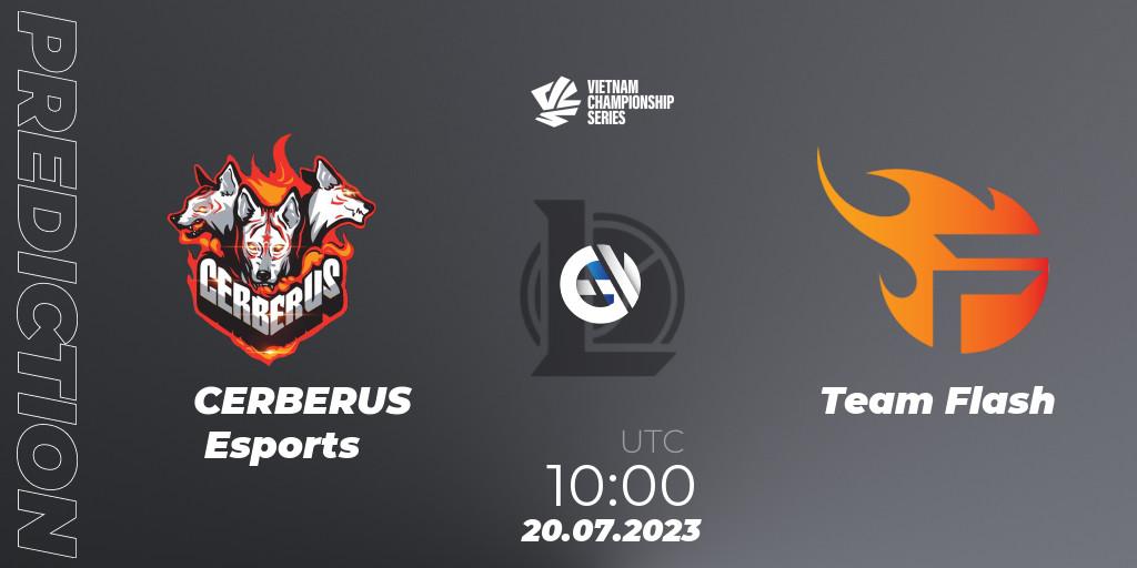Prognose für das Spiel CERBERUS Esports VS Team Flash. 21.07.23. LoL - VCS Dusk 2023