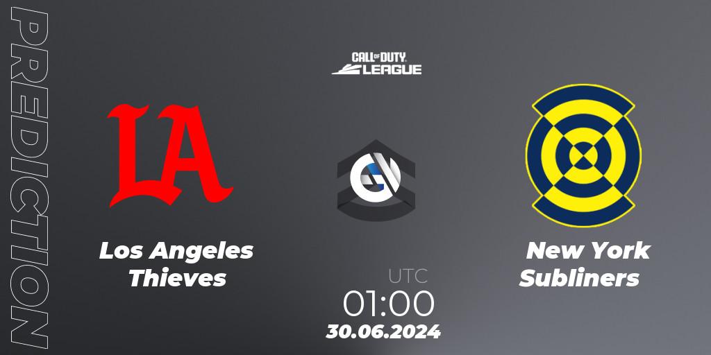 Prognose für das Spiel Los Angeles Thieves VS New York Subliners. 30.06.2024 at 01:00. Call of Duty - Call of Duty League 2024: Stage 4 Major
