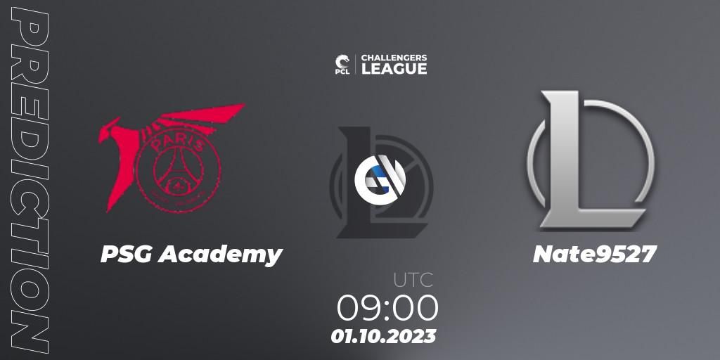 Prognose für das Spiel PSG Academy VS Nate9527. 01.10.23. LoL - PCL 2023 - Playoffs