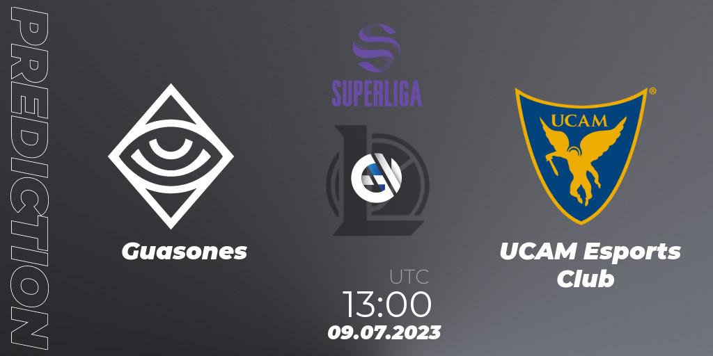 Prognose für das Spiel Guasones VS UCAM Esports Club. 09.07.2023 at 14:00. LoL - Superliga Summer 2023 - Group Stage