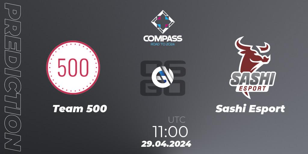 Prognose für das Spiel Team 500 VS Sashi Esport. 29.04.24. CS2 (CS:GO) - YaLLa Compass Spring 2024