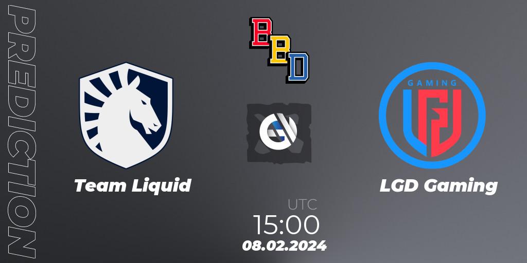 Prognose für das Spiel Team Liquid VS LGD Gaming. 08.02.24. Dota 2 - BetBoom Dacha Dubai 2024