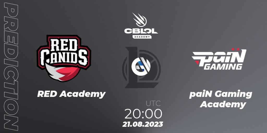Prognose für das Spiel RED Academy VS paiN Gaming Academy. 21.08.2023 at 20:00. LoL - CBLOL Academy Split 2 2023 - Playoffs