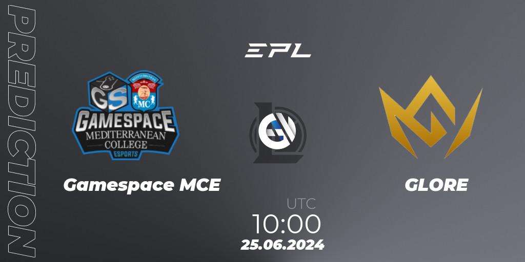 Prognose für das Spiel Gamespace MCE VS GLORE. 25.06.2024 at 10:00. LoL - European Pro League: Season 2