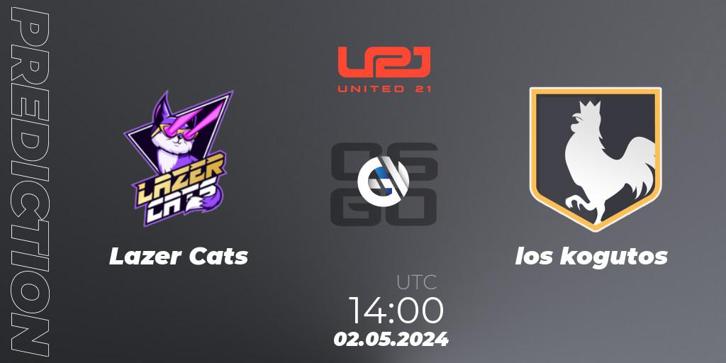 Prognose für das Spiel Lazer Cats VS los kogutos. 02.05.2024 at 14:00. Counter-Strike (CS2) - United21 Season 13: Division 2
