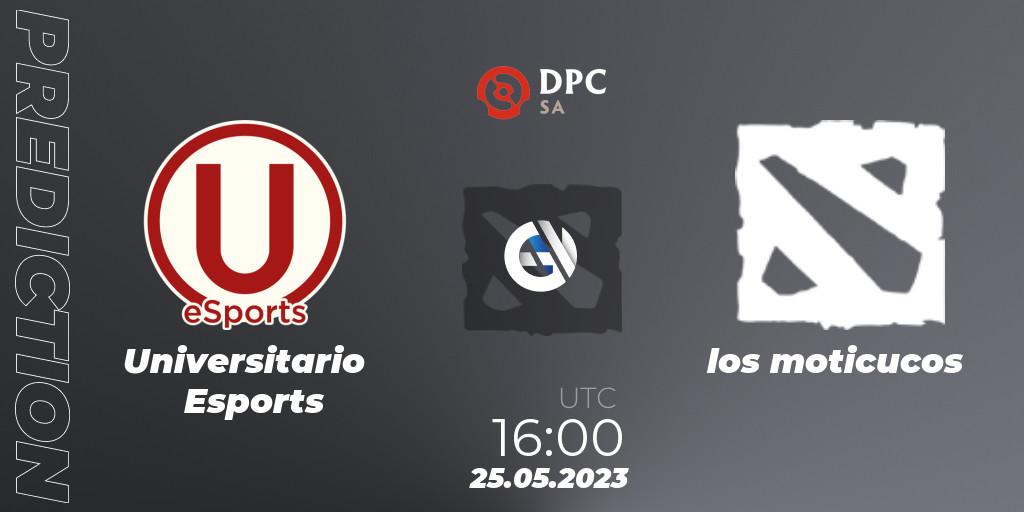 Prognose für das Spiel Universitario Esports VS los moticucos. 25.05.2023 at 16:05. Dota 2 - DPC 2023 Tour 3: SA Closed Qualifier