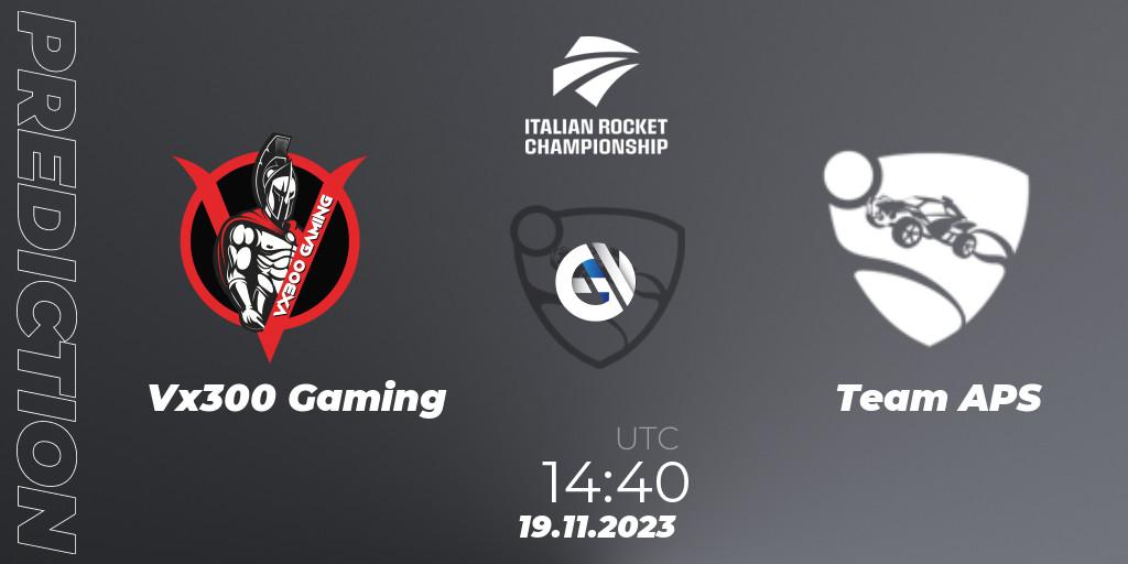 Prognose für das Spiel Vx300 Gaming VS Team APS. 19.11.2023 at 14:40. Rocket League - Italian Rocket Championship Season 11Serie A Relegation