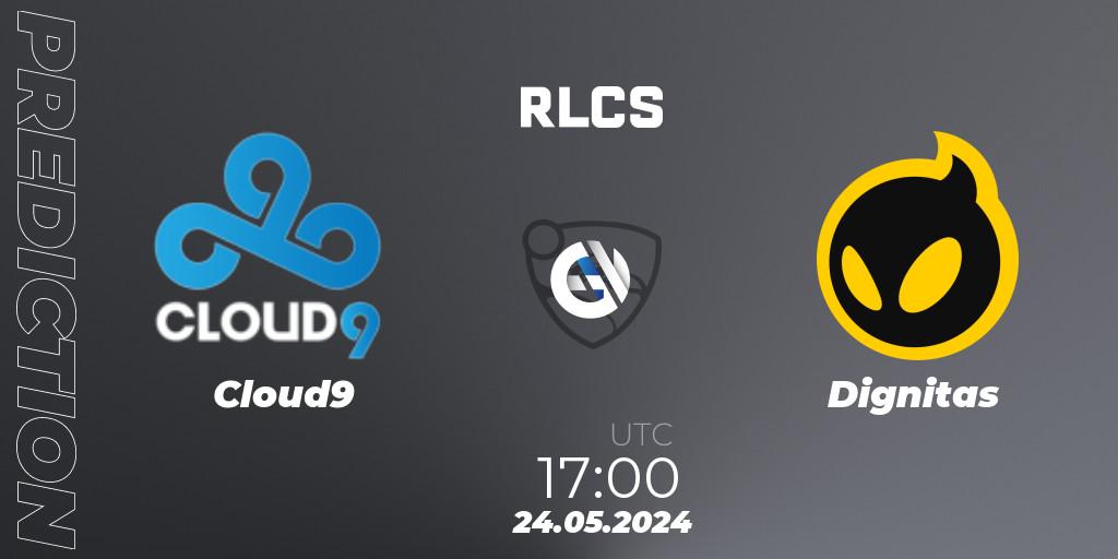 Prognose für das Spiel Cloud9 VS Dignitas. 24.05.2024 at 17:00. Rocket League - RLCS 2024 - Major 2: NA Open Qualifier 6