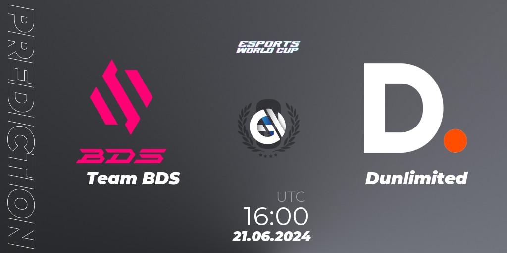 Prognose für das Spiel Team BDS VS Dunlimited. 21.06.2024 at 16:00. Rainbow Six - Esports World Cup 2024: Europe OQ