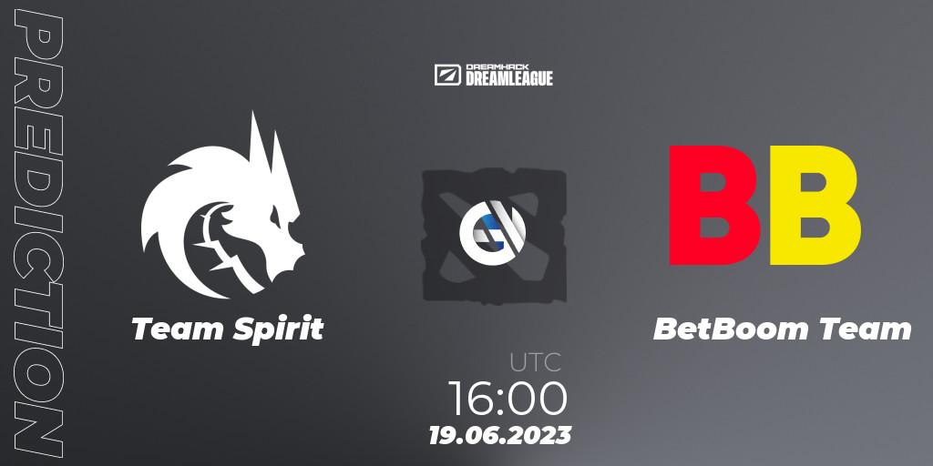 Prognose für das Spiel Team Spirit VS BetBoom Team. 19.06.23. Dota 2 - DreamLeague Season 20 - Group Stage 2