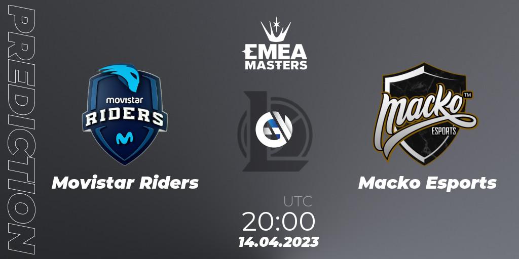 Prognose für das Spiel Movistar Riders VS Macko Esports. 14.04.2023 at 20:00. LoL - EMEA Masters Spring 2023 - Group Stage