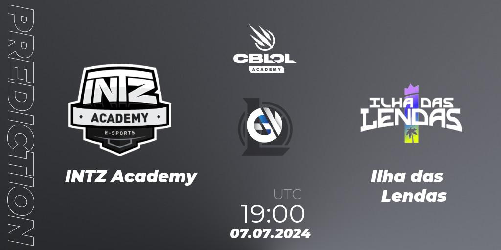 Prognose für das Spiel INTZ Academy VS Ilha das Lendas. 08.07.2024 at 19:00. LoL - CBLOL Academy 2024