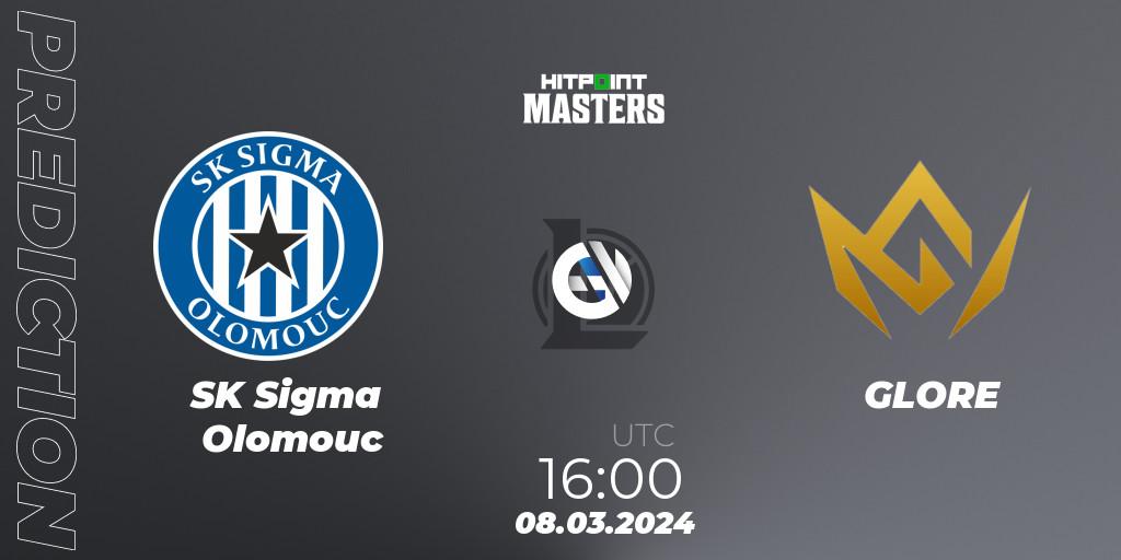 Prognose für das Spiel SK Sigma Olomouc VS GLORE. 08.03.24. LoL - Hitpoint Masters Spring 2024