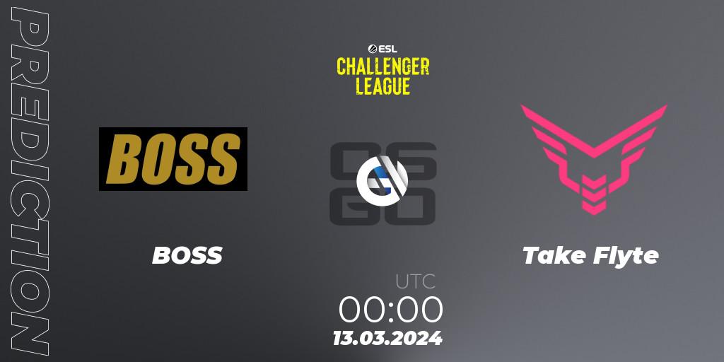 Prognose für das Spiel BOSS VS Take Flyte. 23.05.24. CS2 (CS:GO) - ESL Challenger League Season 47: North America