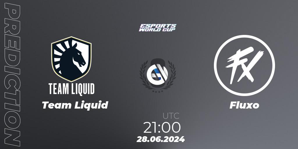 Prognose für das Spiel Team Liquid VS Fluxo. 28.06.2024 at 21:00. Rainbow Six - Esports World Cup 2024: Brazil CQ